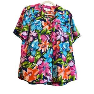 Christie and Jill brightly colored florals